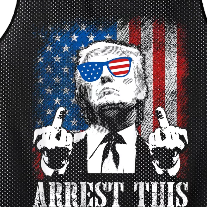 Arrest This Trump Mesh Reversible Basketball Jersey Tank