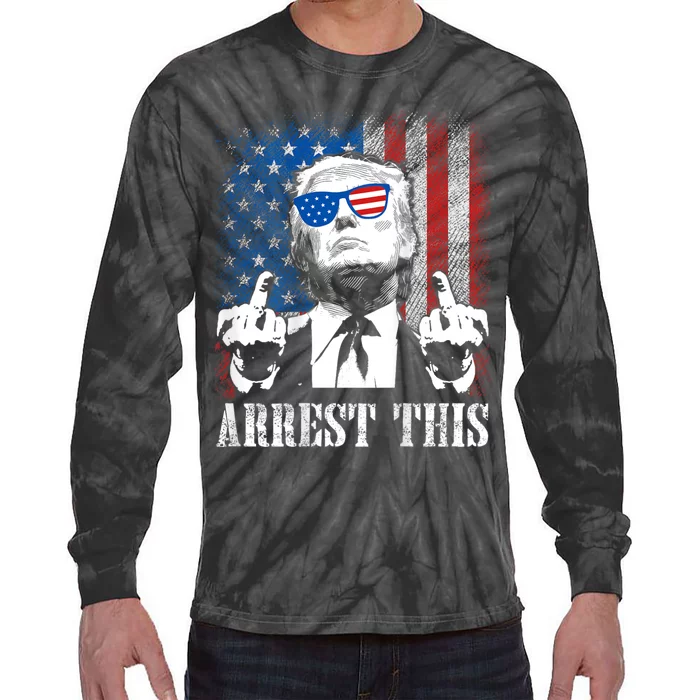 Arrest This Trump Tie-Dye Long Sleeve Shirt