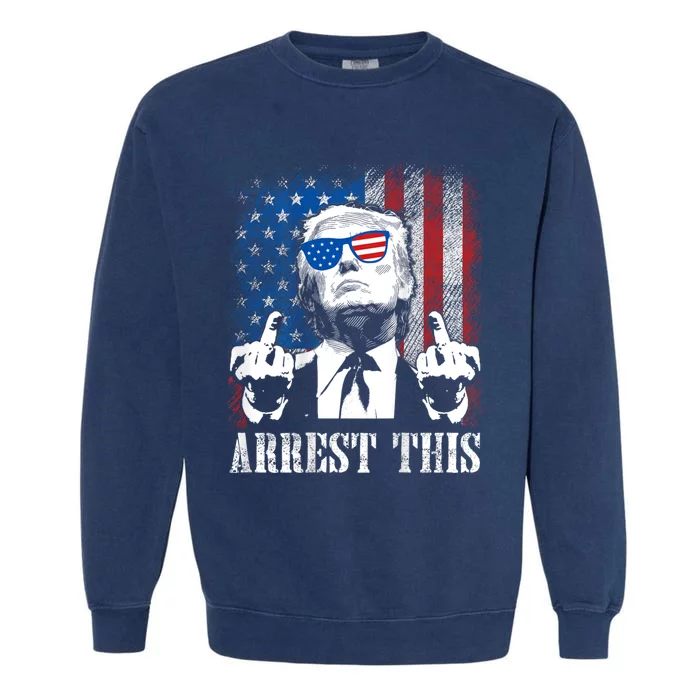 Arrest This Trump Garment-Dyed Sweatshirt