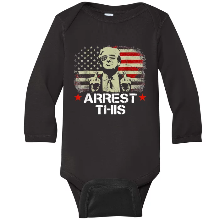 Arrest This Trump Baby Long Sleeve Bodysuit