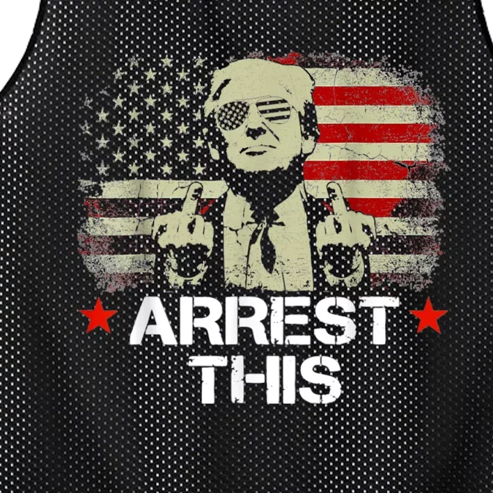 Arrest This Trump Mesh Reversible Basketball Jersey Tank