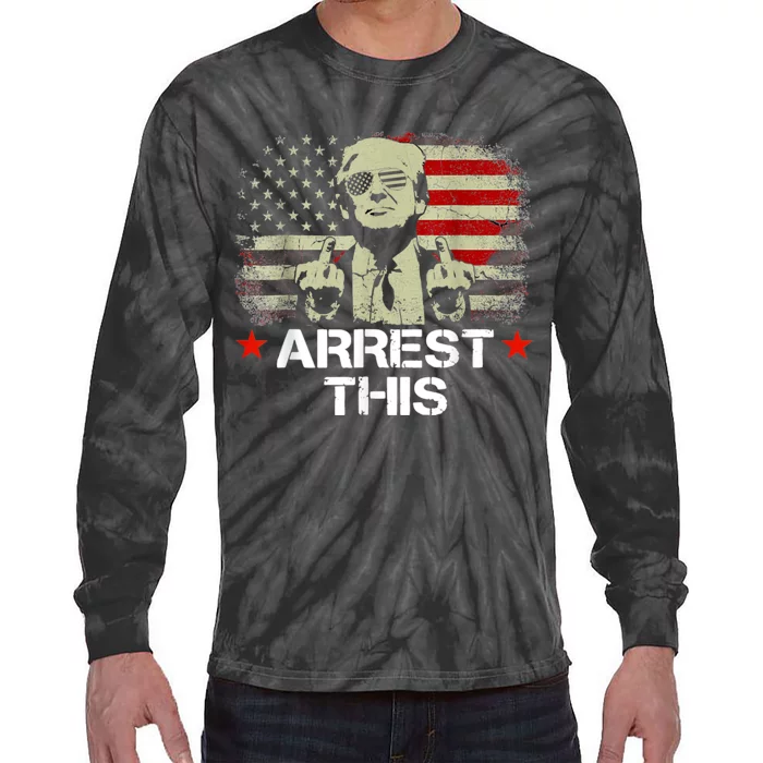 Arrest This Trump Tie-Dye Long Sleeve Shirt