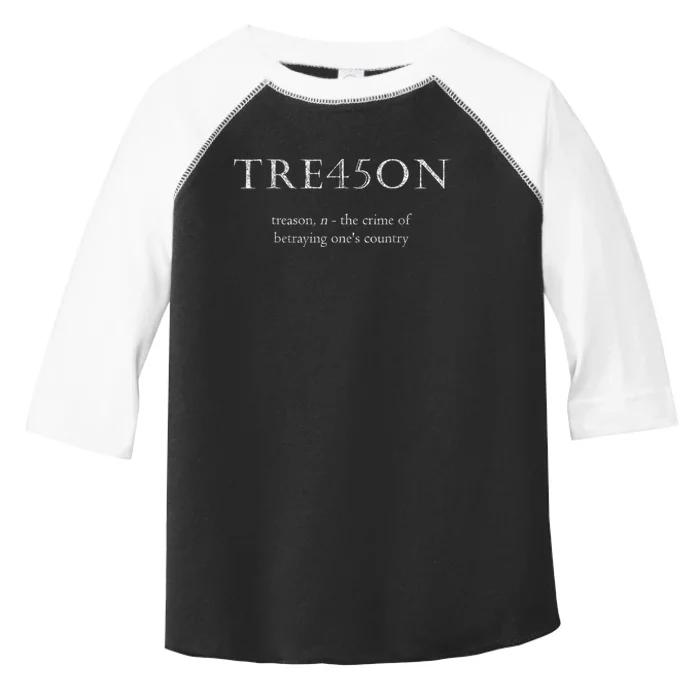 Antitrump Treason | Tre45on Distressed Impeach Toddler Fine Jersey T-Shirt