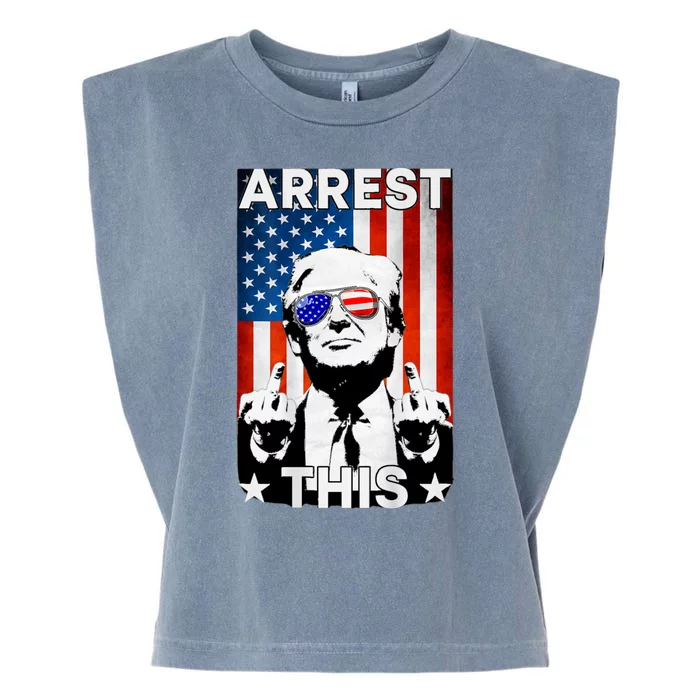 Arrest This Trump Garment-Dyed Women's Muscle Tee