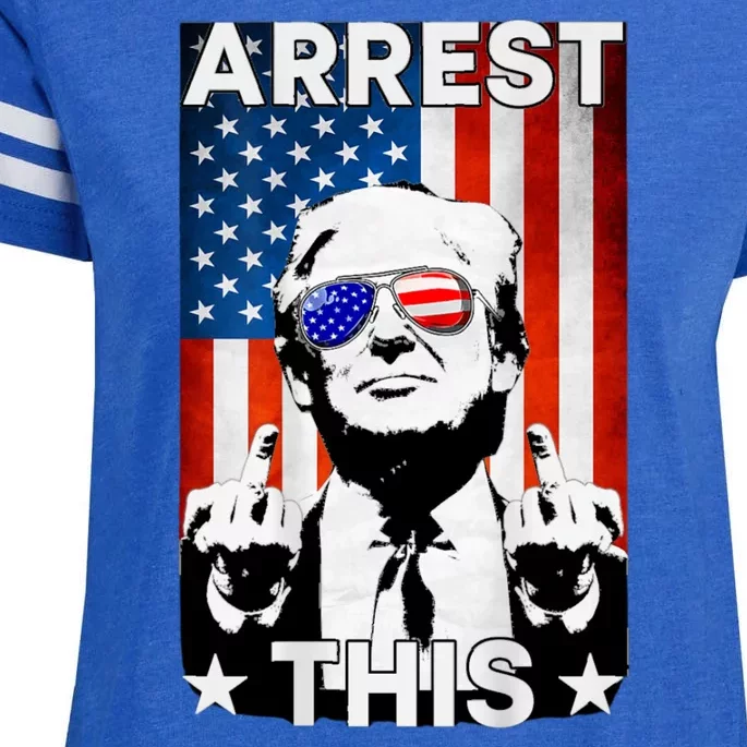 Arrest This Trump Enza Ladies Jersey Football T-Shirt