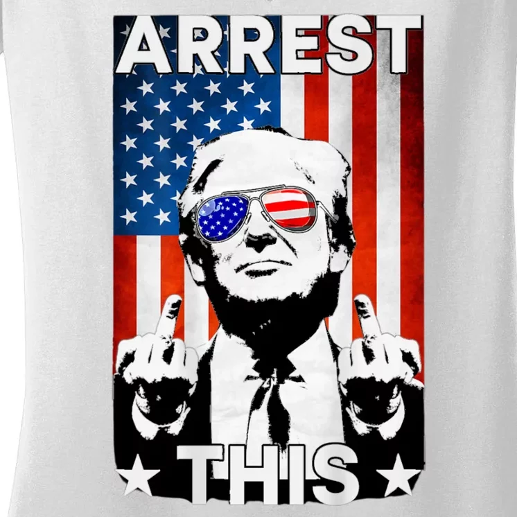 Arrest This Trump Women's V-Neck T-Shirt