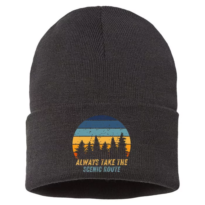 Always Take The Scenic Route Sustainable Knit Beanie