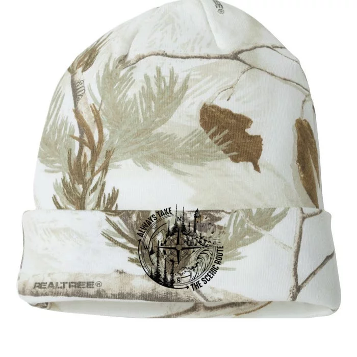 Always Take The Scenic Route Kati - 12in Camo Beanie