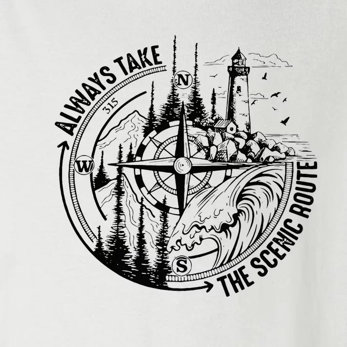 Always Take The Scenic Route Toddler Long Sleeve Shirt