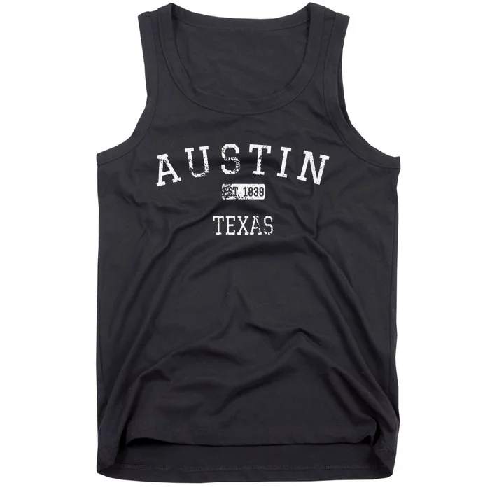 Austin Texas Tx Vintage Tank Top