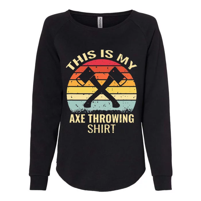 Axe Throwing Throw Retro Axe Throwing Hatchet Womens California Wash Sweatshirt