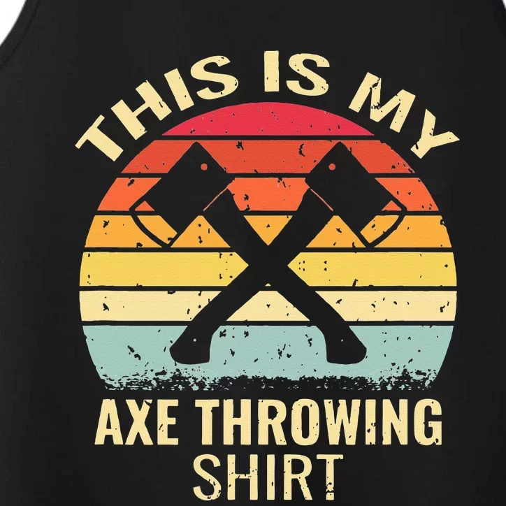 Axe Throwing Throw Retro Axe Throwing Hatchet Performance Tank