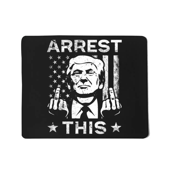 Arrest This Trump Fingers Pro Trump 2024 Trump Arrest This Mousepad