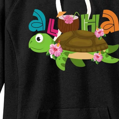 Aloha Tropical Turtle Vacation Women's Fleece Hoodie