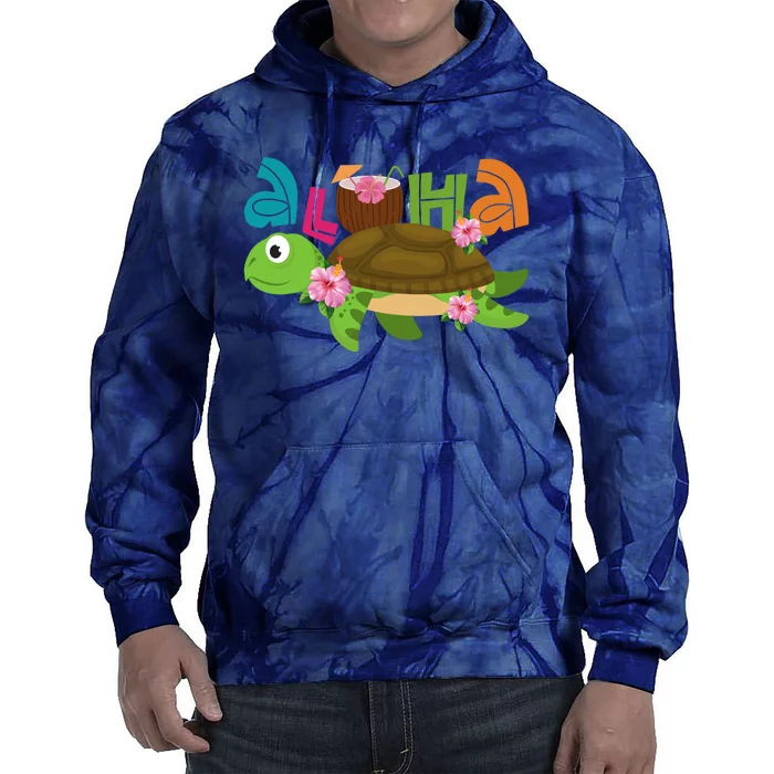 Aloha Tropical Turtle Vacation Tie Dye Hoodie