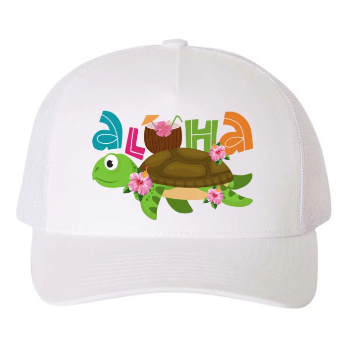 Aloha Tropical Turtle Vacation Yupoong Adult 5-Panel Trucker Hat