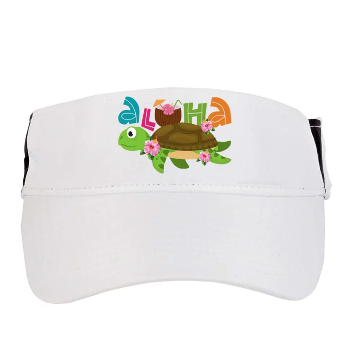 Aloha Tropical Turtle Vacation Adult Drive Performance Visor