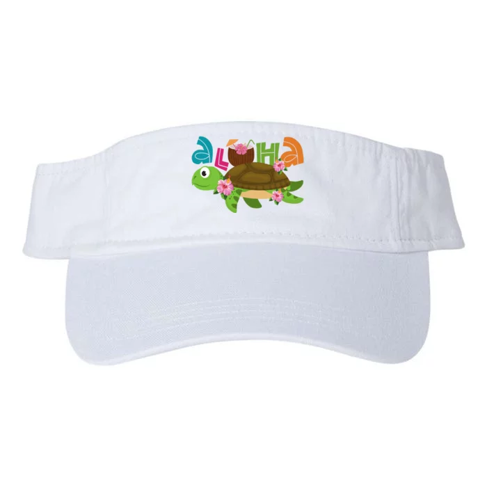 Aloha Tropical Turtle Vacation Valucap Bio-Washed Visor