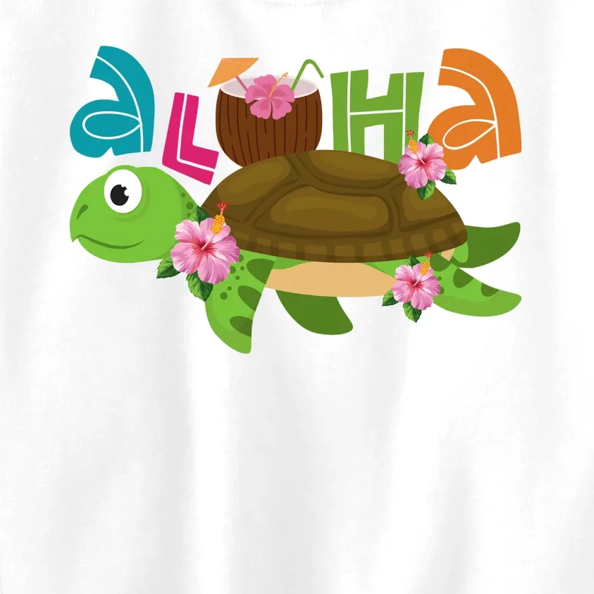 Aloha Tropical Turtle Vacation Kids Sweatshirt