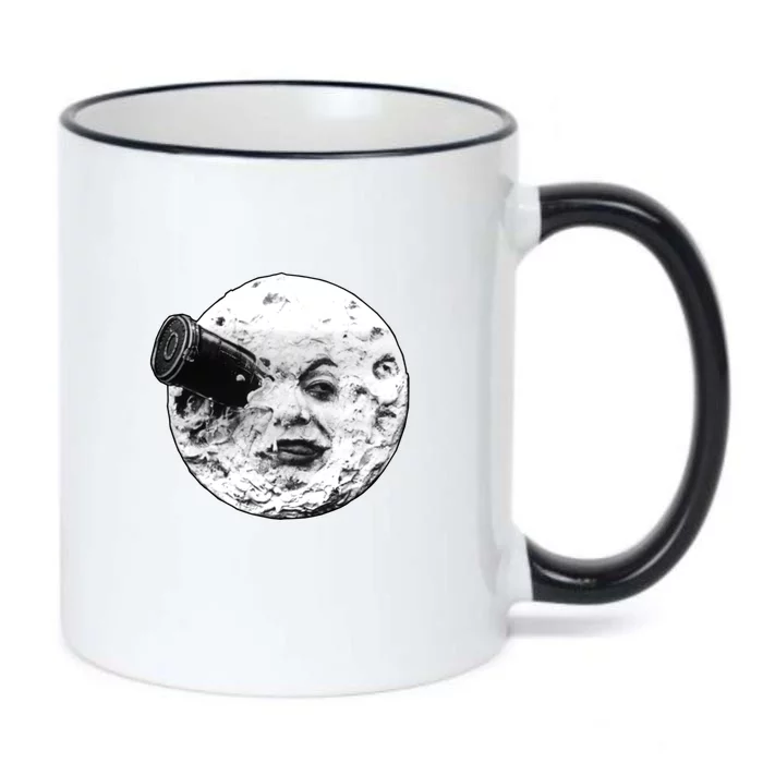 A Trip To The Moon (Le Voyage Dans La Lune) Face Only Black Color Changing Mug