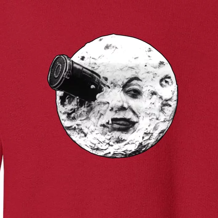 A Trip To The Moon (Le Voyage Dans La Lune) Face Only Toddler Sweatshirt