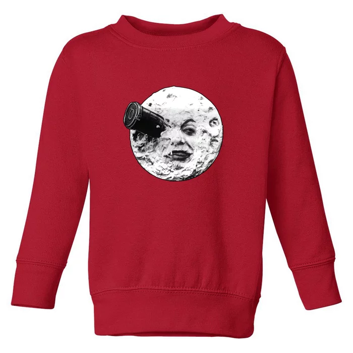 A Trip To The Moon (Le Voyage Dans La Lune) Face Only Toddler Sweatshirt