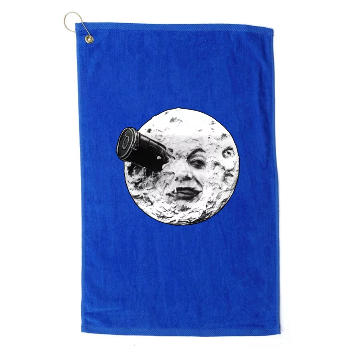 A Trip To The Moon (Le Voyage Dans La Lune) Face Only Platinum Collection Golf Towel