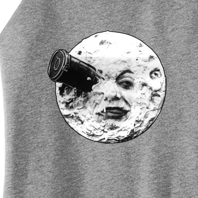 A Trip To The Moon (Le Voyage Dans La Lune) Face Only Women’s Perfect Tri Rocker Tank