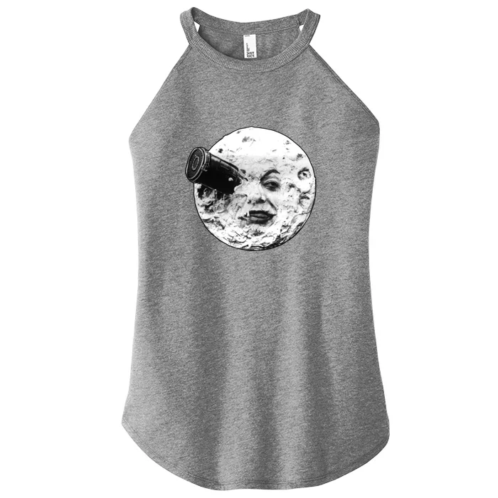 A Trip To The Moon (Le Voyage Dans La Lune) Face Only Women’s Perfect Tri Rocker Tank