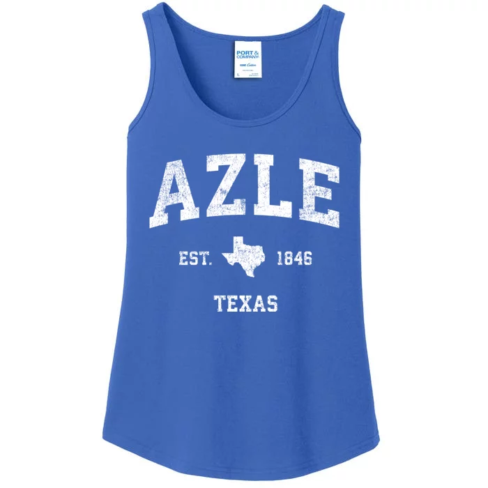 Azle Texas Tx Vintage Athletic Sports Ladies Essential Tank