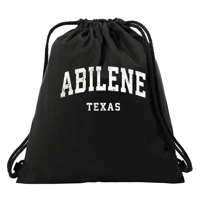 Abilene Texas Tx Vintage Athletic Sports Design Drawstring Bag