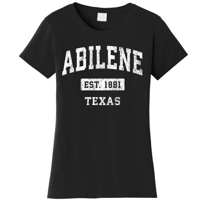 Abilene Texas Tx Vintage Sports Established Design Women's T-Shirt