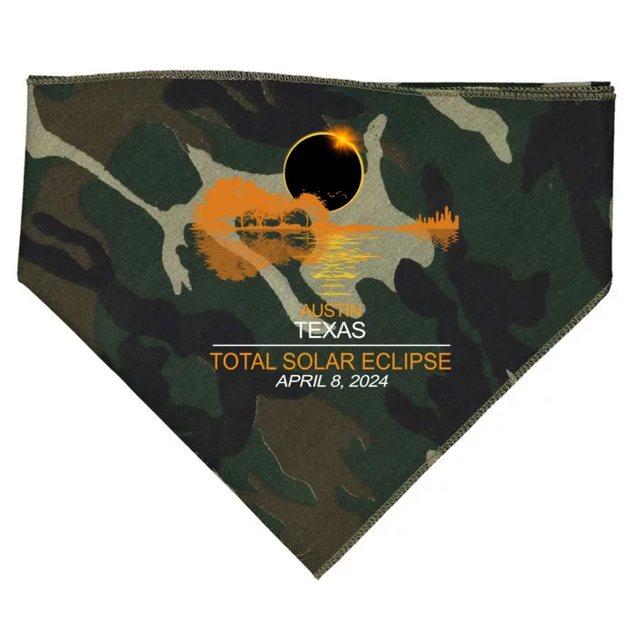 Austin Texas Total Eclipse 2024 USA-Made Doggie Bandana