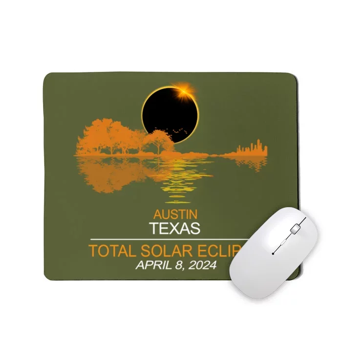 Austin Texas Total Eclipse 2024 Mousepad