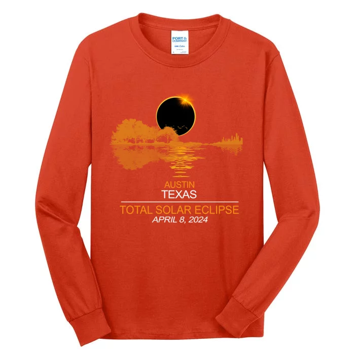 Austin Texas Total Eclipse 2024 Tall Long Sleeve T-Shirt