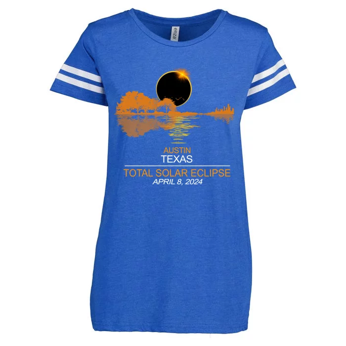 Austin Texas Total Eclipse 2024 Enza Ladies Jersey Football T-Shirt