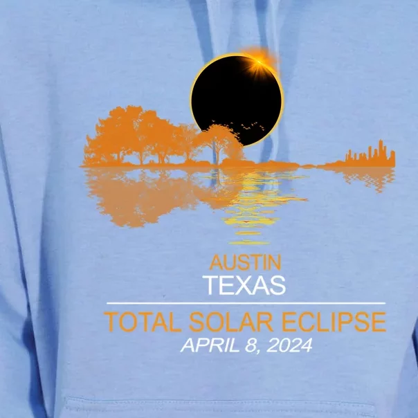 Austin Texas Total Eclipse 2024 Unisex Surf Hoodie