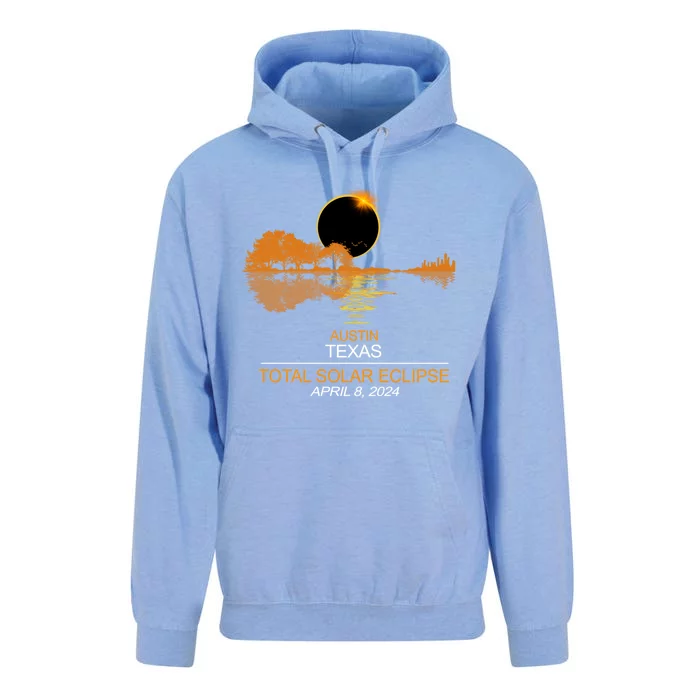 Austin Texas Total Eclipse 2024 Unisex Surf Hoodie