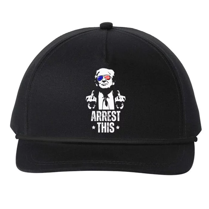 Arrest This Trump Fingers Pro Trump Snapback Five-Panel Rope Hat