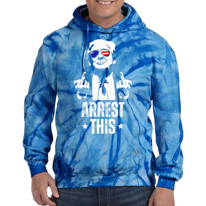 Arrest This Trump Fingers Pro Trump Tie Dye Hoodie