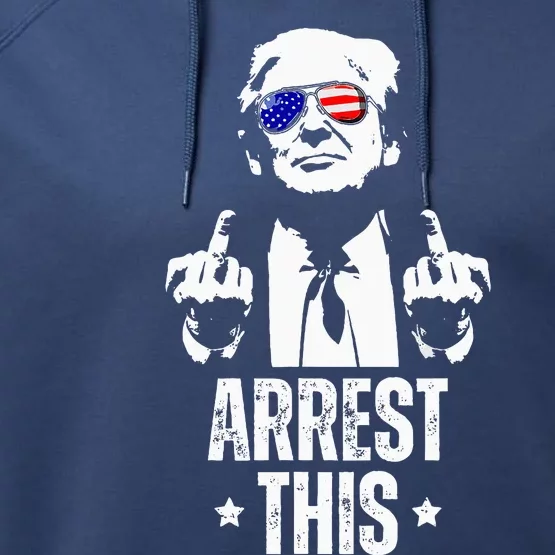 Arrest This Trump Fingers Pro Trump Performance Fleece Hoodie