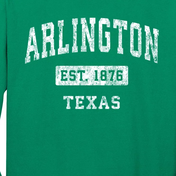 Arlington Texas Tx Vintage Established Sports Design Long Sleeve Shirt