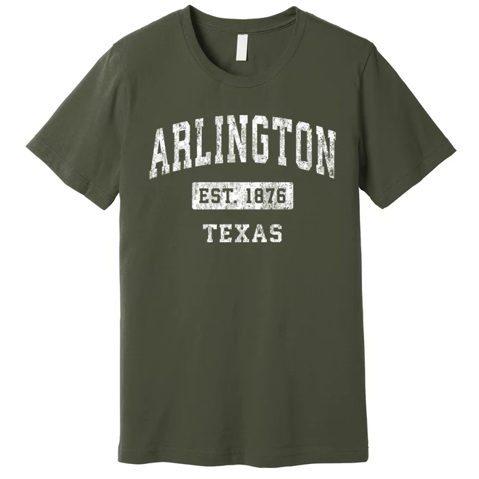 Arlington Texas Tx Vintage Established Sports Design Premium T-Shirt