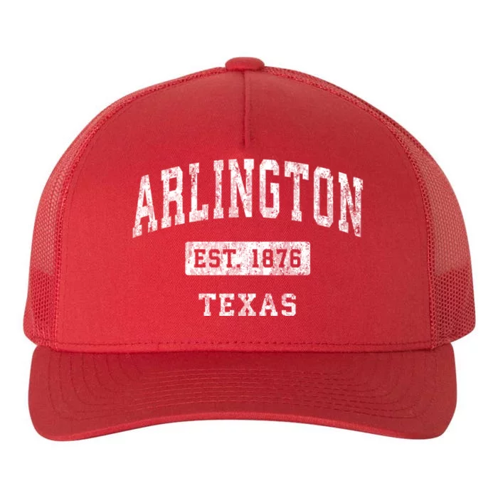 Arlington Texas Tx Vintage Established Sports Design Yupoong Adult 5-Panel Trucker Hat