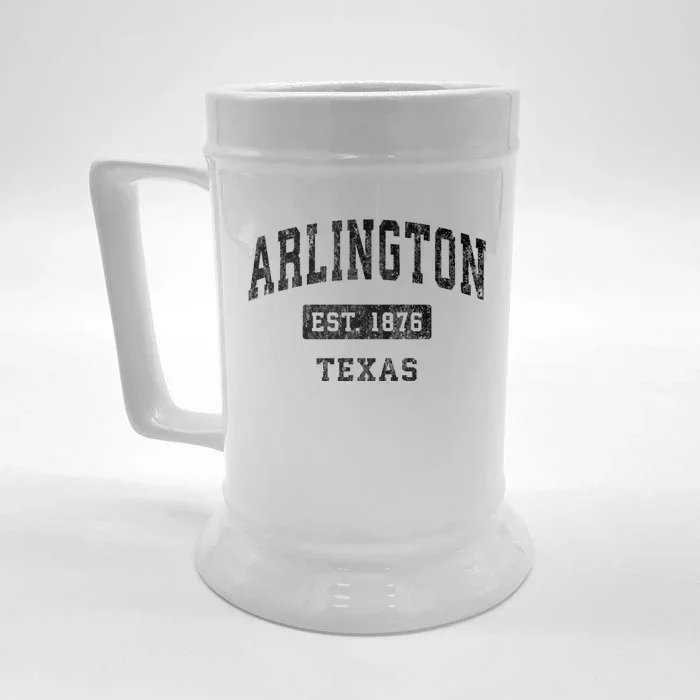 Arlington Texas Tx Vintage Established Sports Design Front & Back Beer Stein