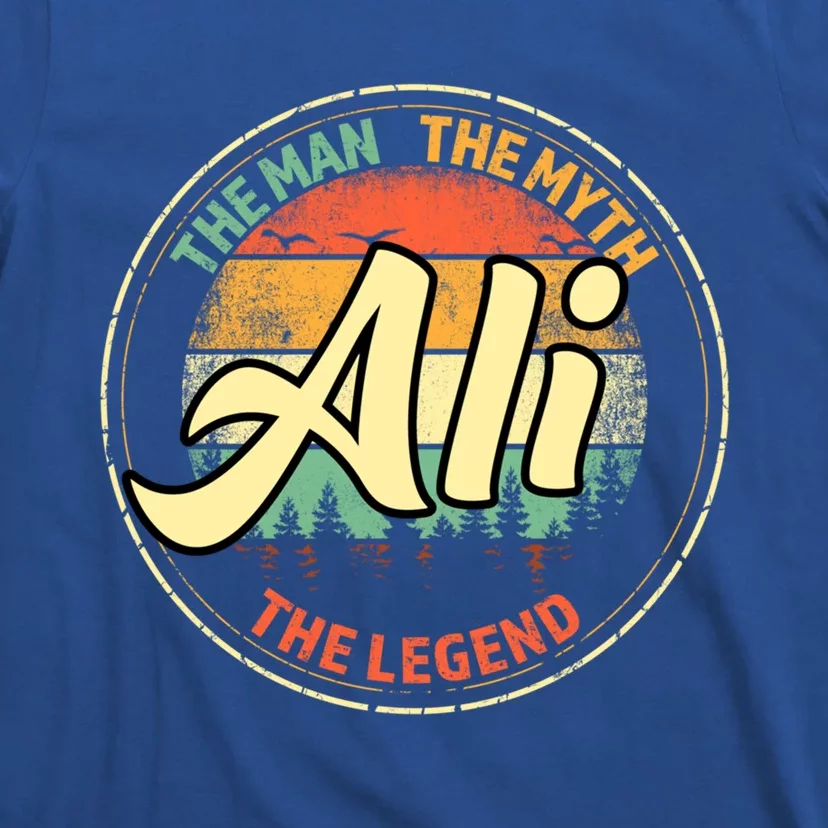 Ali The The Myth The Legend Personalized Name Meaningful Gift T-Shirt