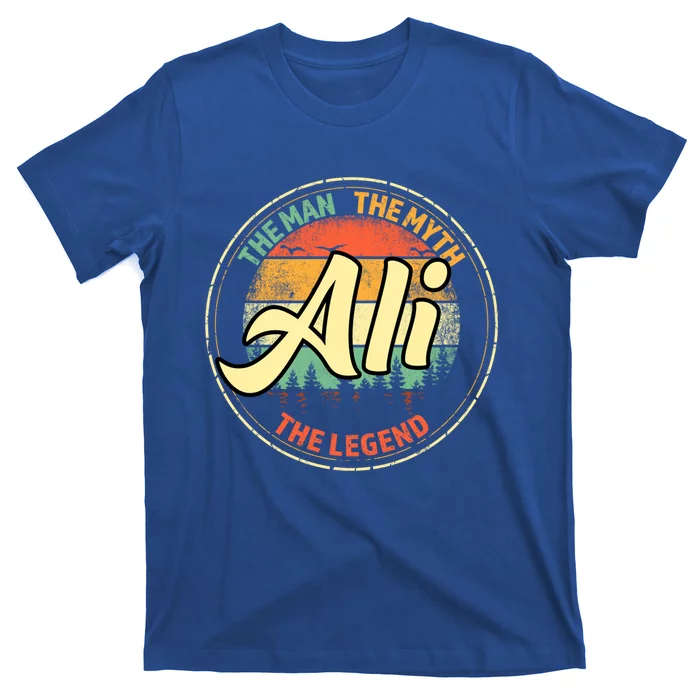 Ali The The Myth The Legend Personalized Name Meaningful Gift T-Shirt