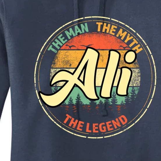 Ali The The Myth The Legend Personalized Name Meaningful Gift Women's Pullover Hoodie