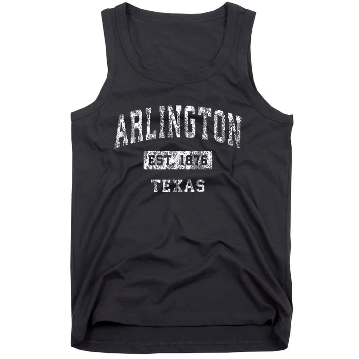 Arlington Texas Tx Vintage Established Sports Design Tank Top