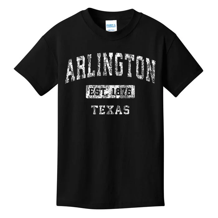 Arlington Texas Tx Vintage Established Sports Design Kids T-Shirt